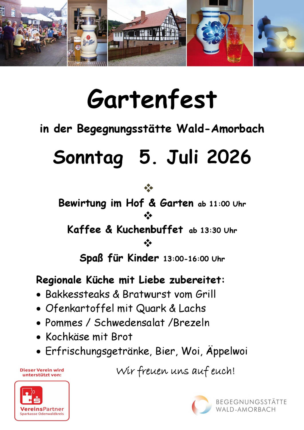 Gartenfest Begegnungsstätte Wald-Amorbach am 05.07.2026